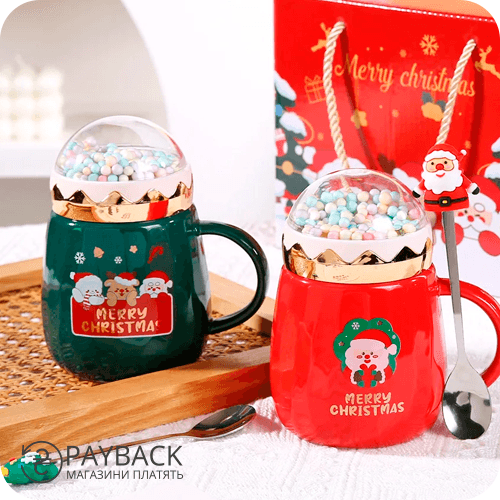 Новорічна чашка на AliExpress